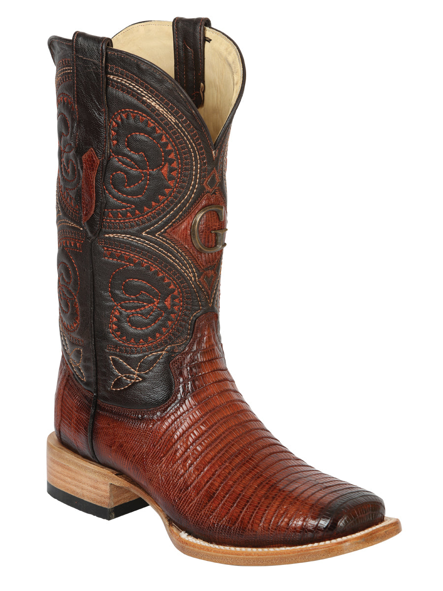 The Exotic Lizard Rodeo Boot — Cognac (No. 45071)