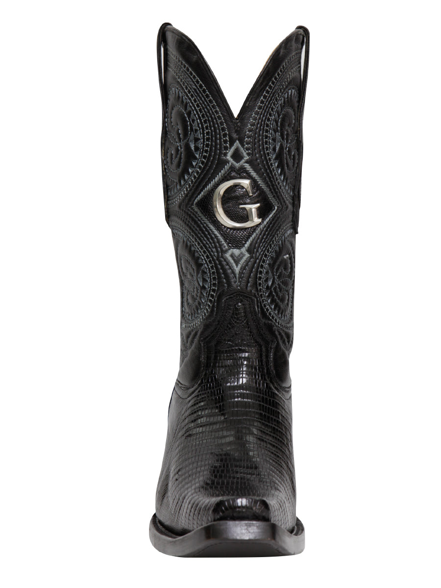 The Exotic Lizard Boot — Black (No. 45072)
