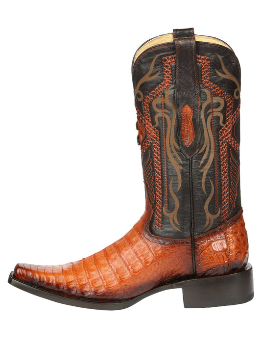 The Exotic Caiman Belly Boot — Cognac (No. 45080)