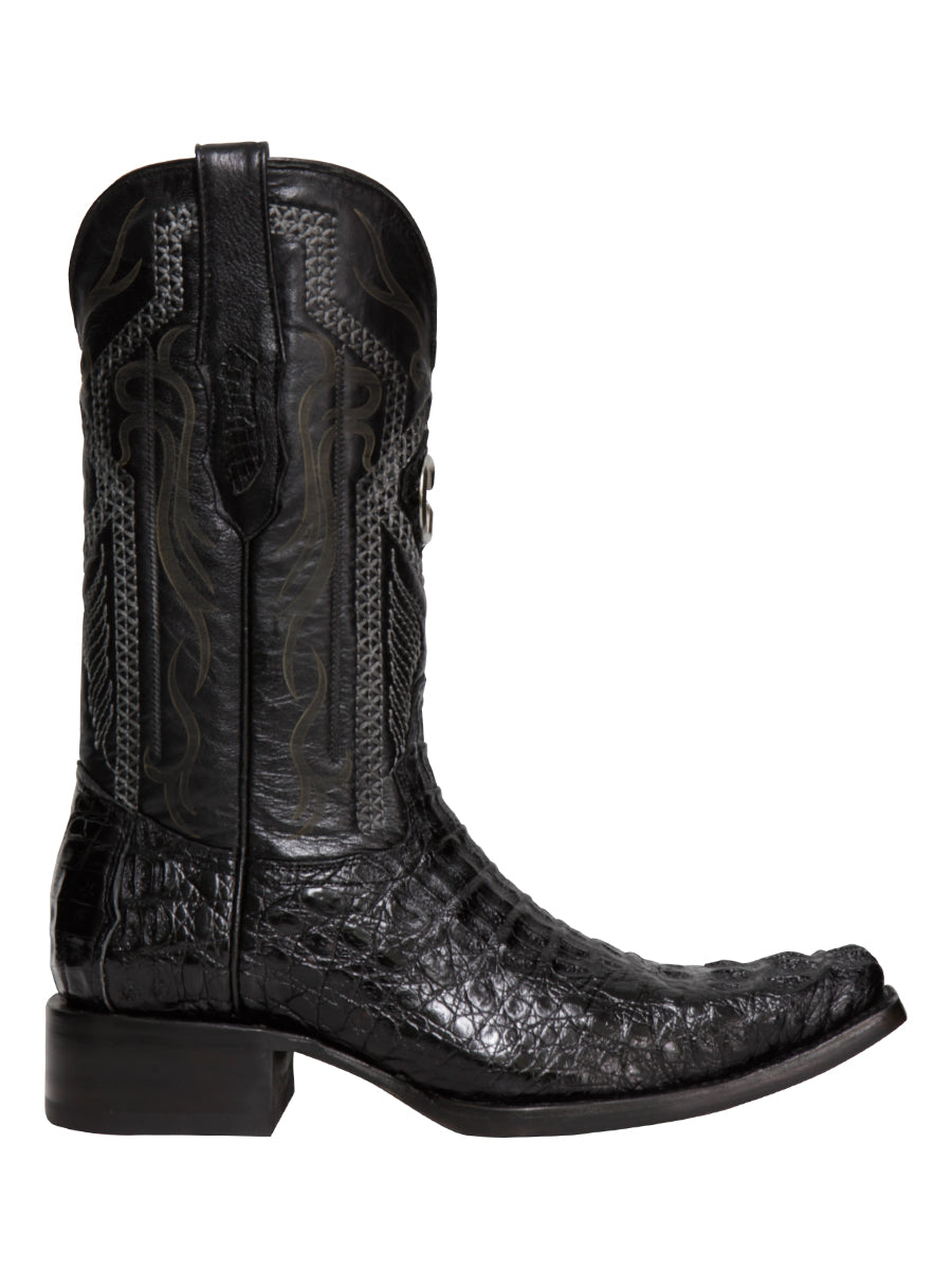 The Exotic Caiman Nuca Boot — Black (No. 45081)