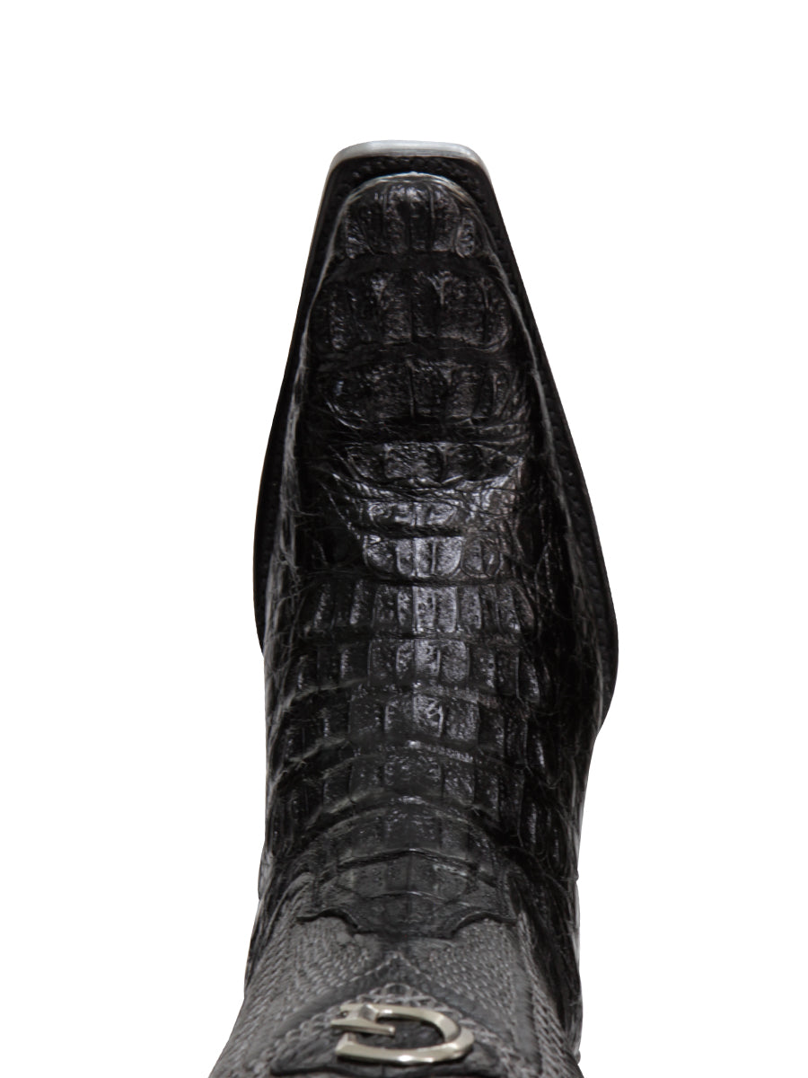 The Exotic Caiman Nuca Boot — Black (No. 45081)