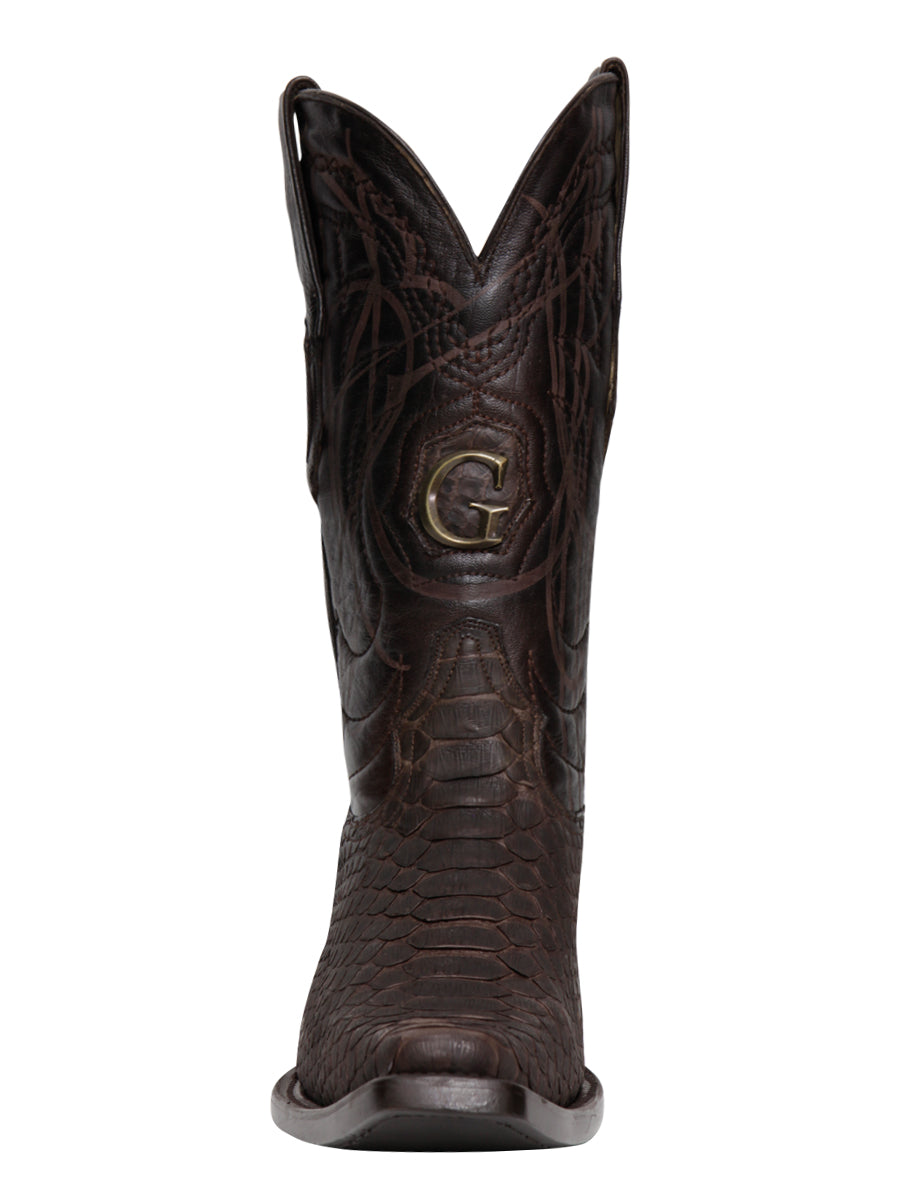 The Exotic Python Boot — Brown (No. 45088)