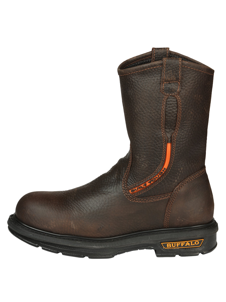 Buffalo & Bull Men’s Work Boots with Toe Cap Bovine Leather - Rino Moka 45260