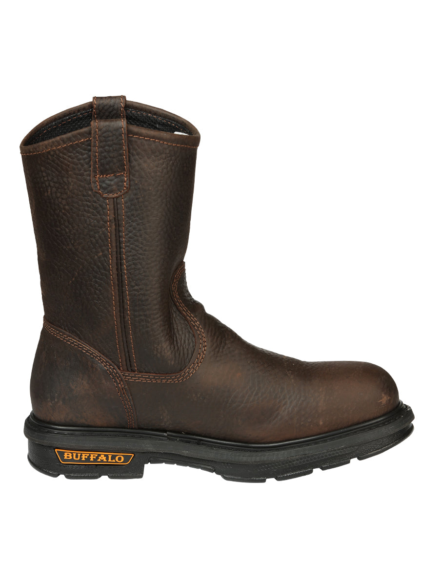 Buffalo & Bull Men’s Work Boots with Toe Cap Bovine Leather - Rino Moka 45260