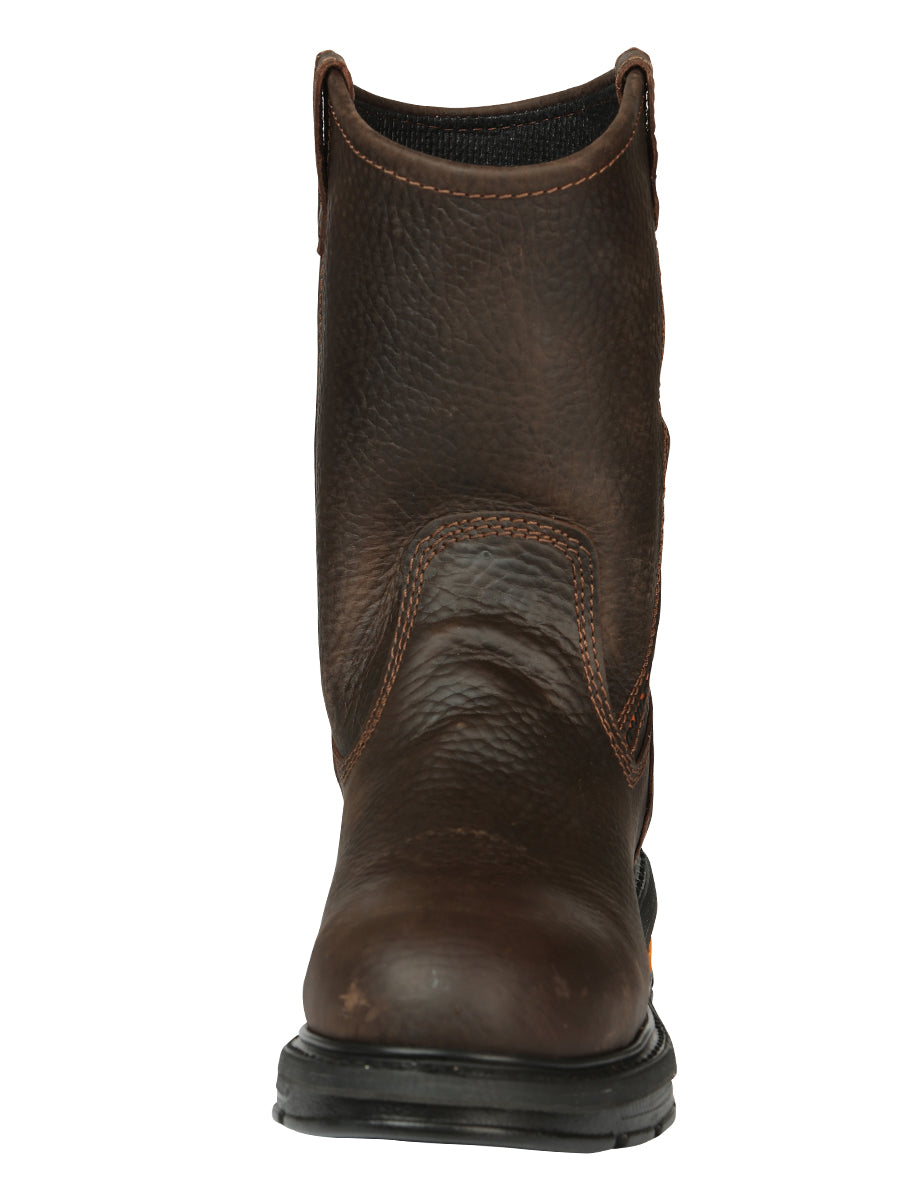 Buffalo & Bull Men’s Work Boots with Toe Cap Bovine Leather - Rino Moka 45260