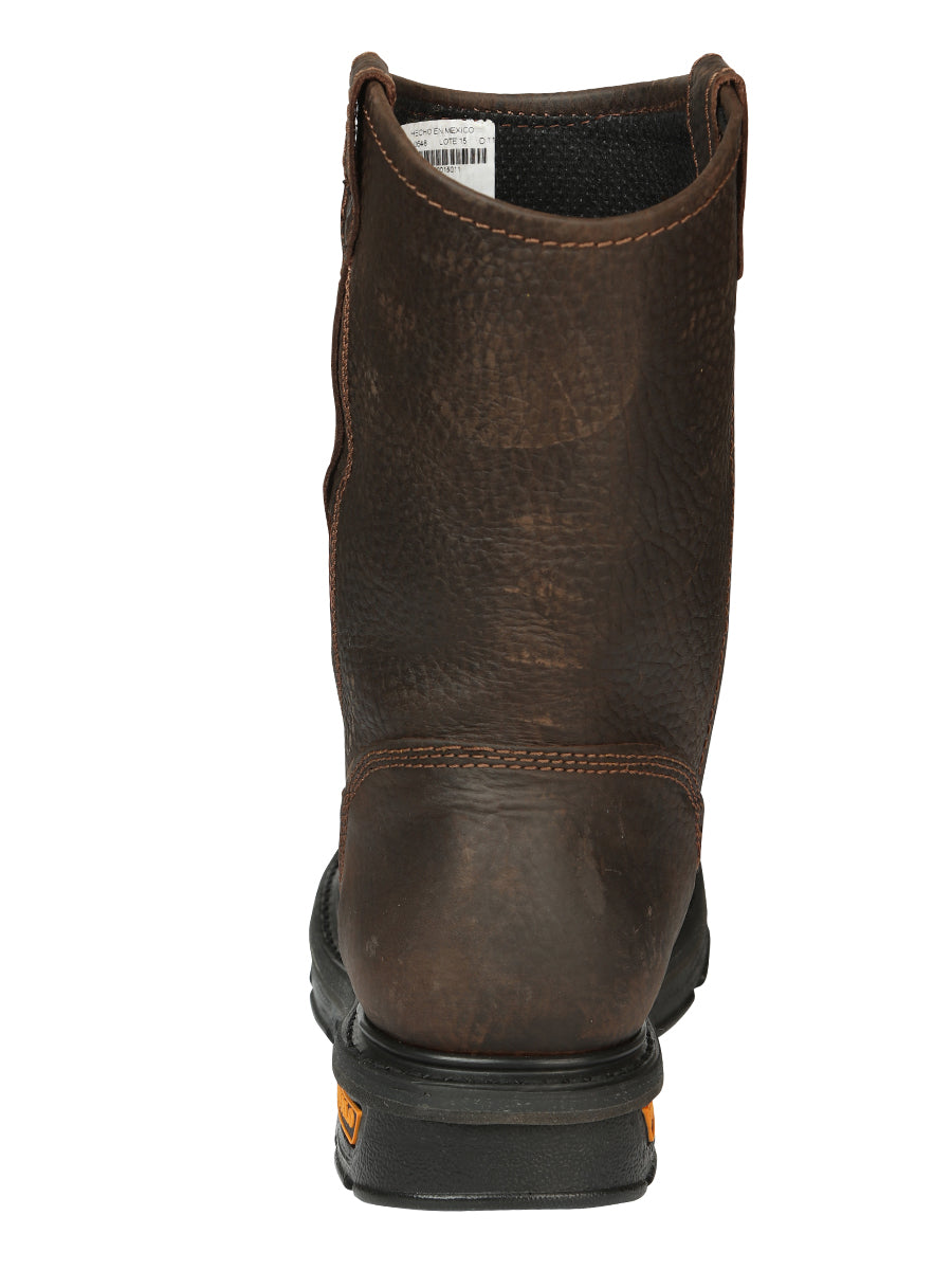 Buffalo & Bull Men’s Work Boots with Toe Cap Bovine Leather - Rino Moka 45260