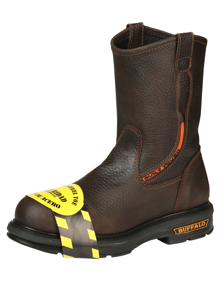 Buffalo & Bull Men’s Work Boots with Toe Cap Bovine Leather - Rino Moka 45260
