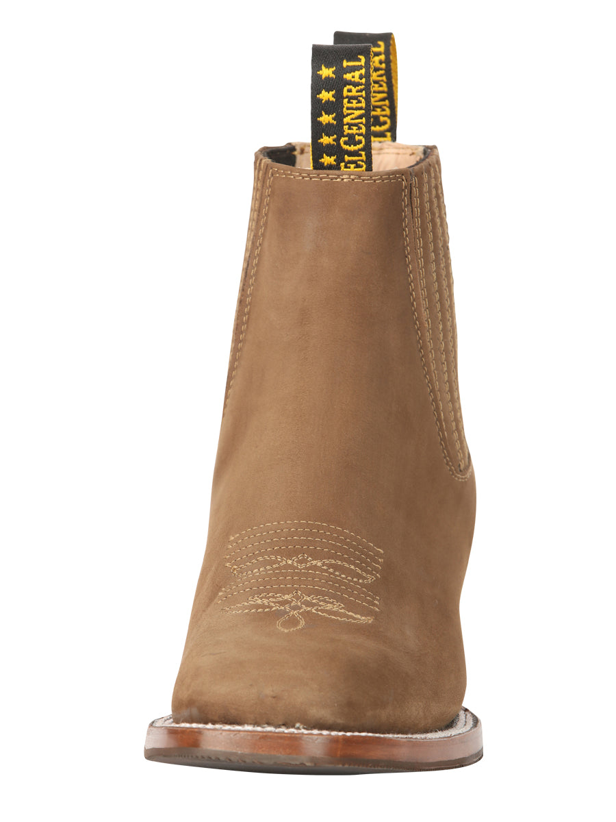 The Nobuck Ankle Boot — Brown (No. 45338)