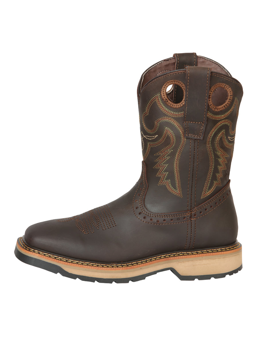 The Work Boot — Mocha Grasso Leather (No. 45368)
