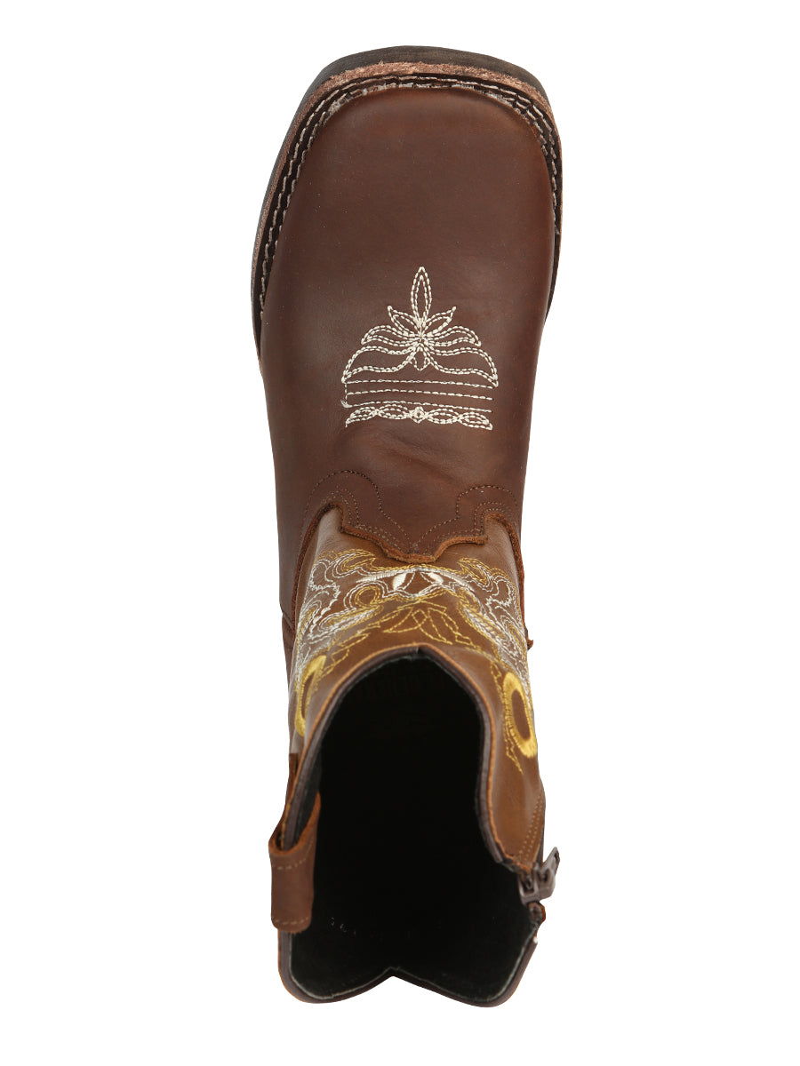 The Kids' Rodeo Boot — Oak (No. 45388)