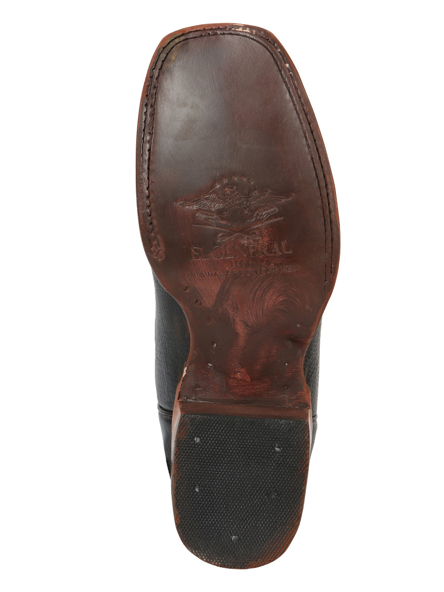 The Bulldog Rodeo Boot — Black Python Print (No. 45433)