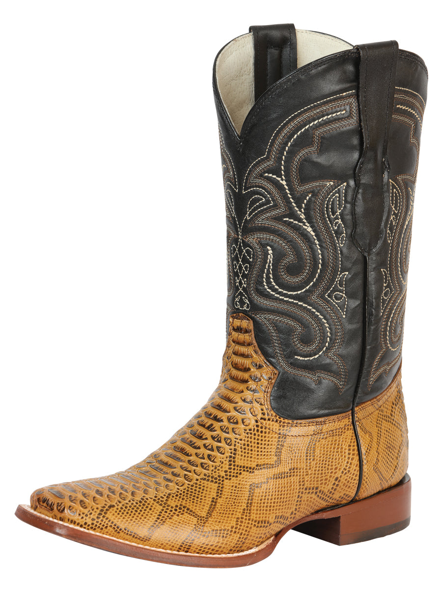 The Bulldog Rodeo Boot — Honey Python Print (No. 45434)