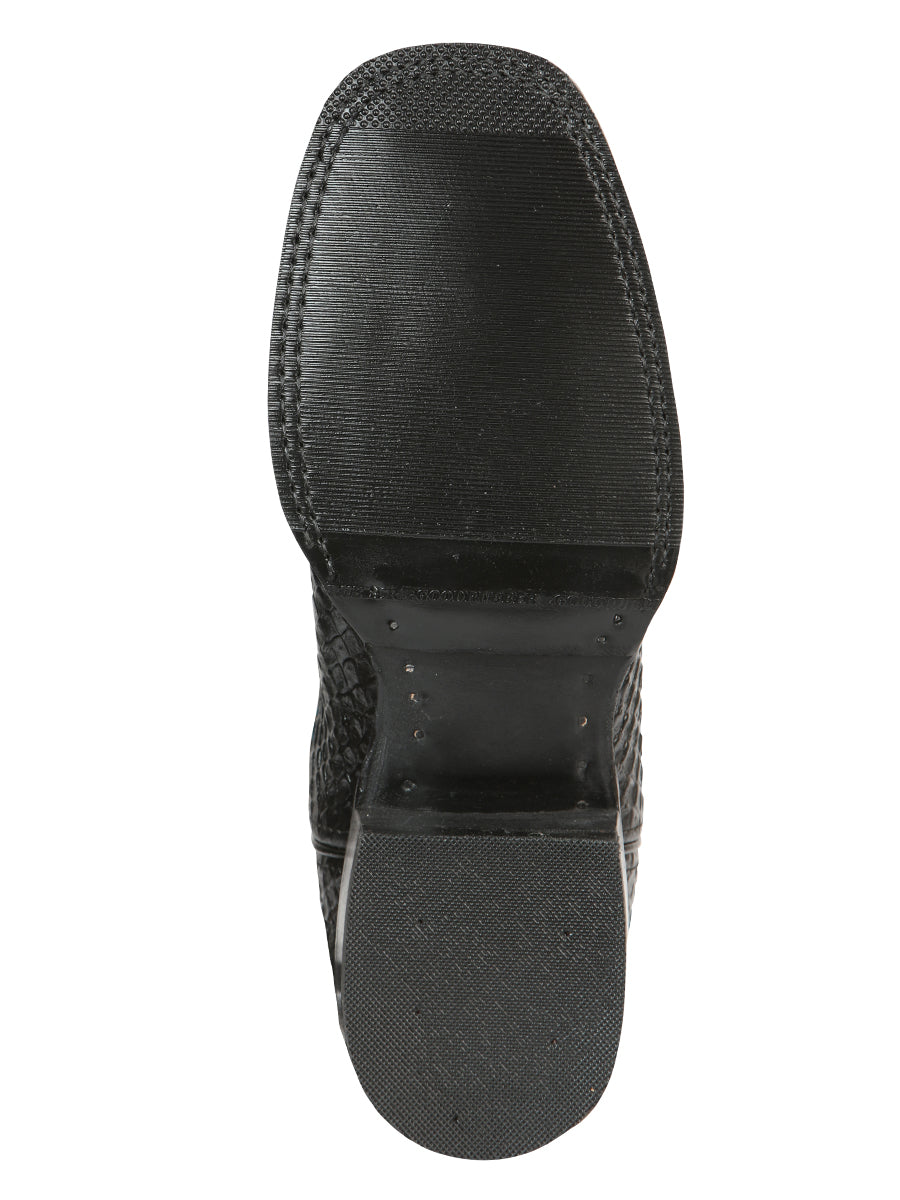 The Pro Rodeo Boot — Black & Blue Python Print (No. 45564)