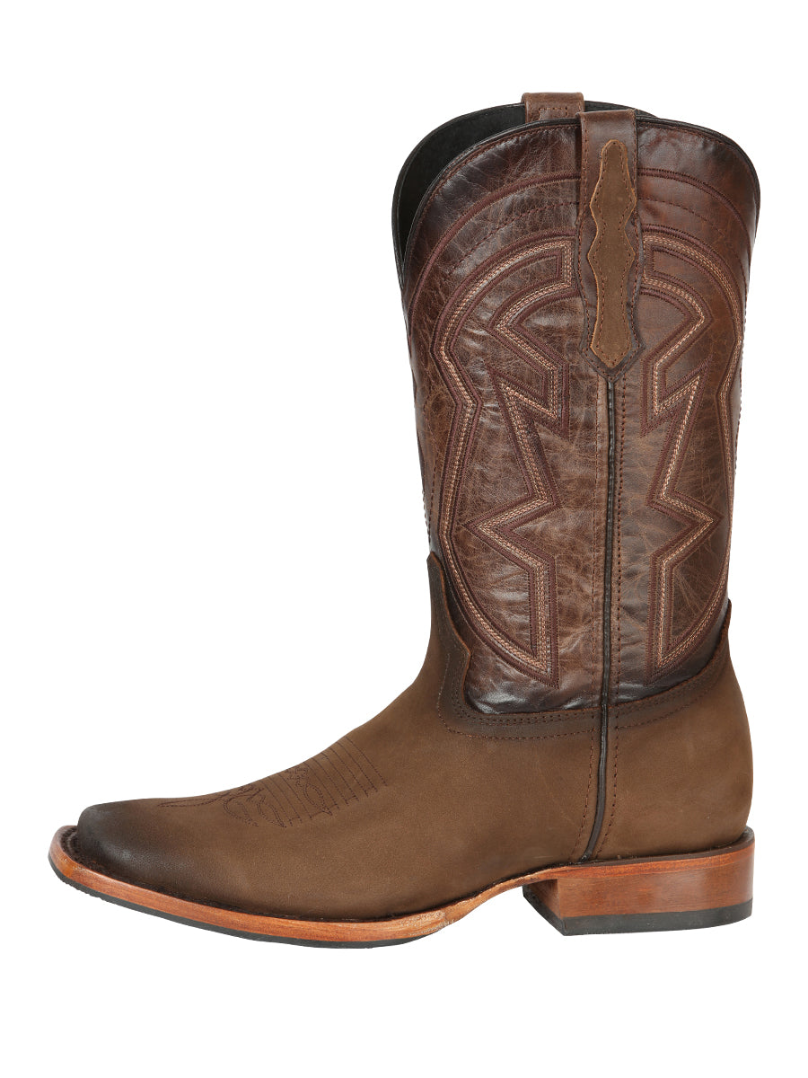 The Pro Rodeo Boot — Camel Nobuck (No. 45568)