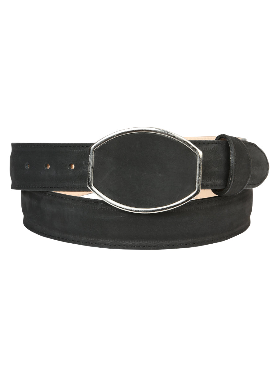 The Western Belt — Black Nobuck (No. 45575)
