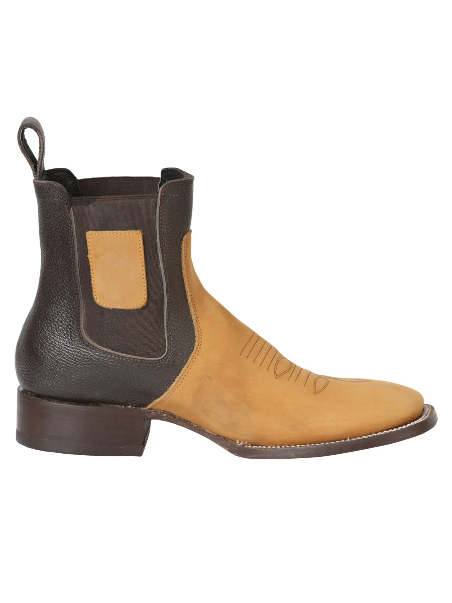The Nobuck Ankle Boot — Honey (No. 45582)