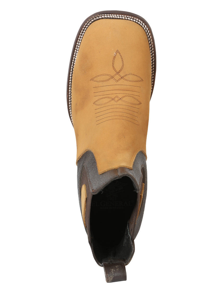 The Nobuck Ankle Boot — Honey (No. 45582)