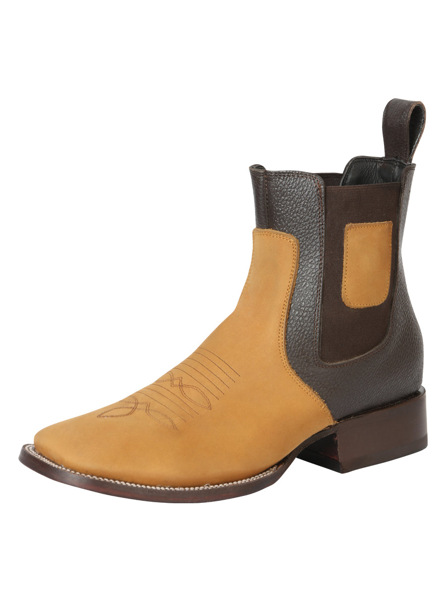 The Nobuck Ankle Boot — Honey (No. 45582)