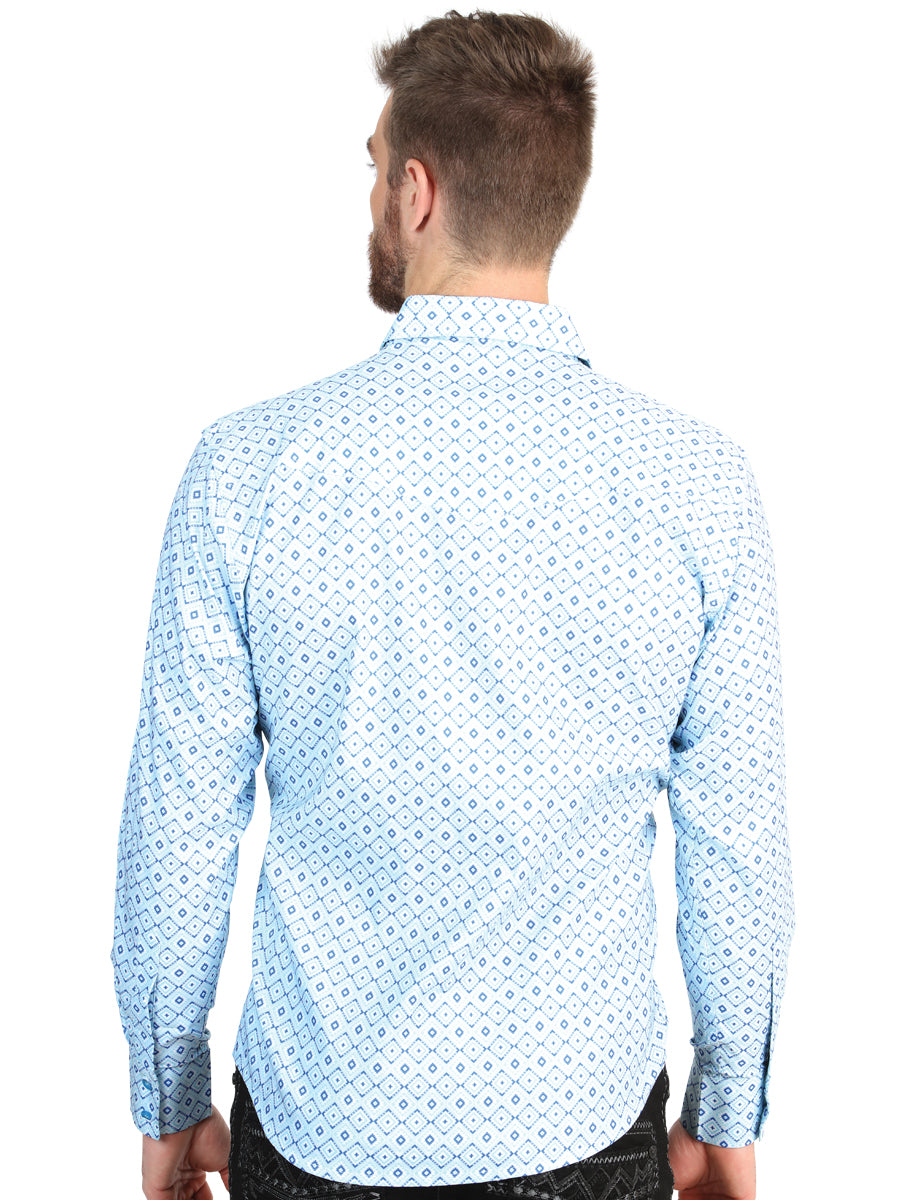 The Stretch Western Shirt — Blue (No. 45600)