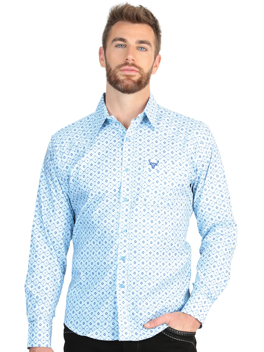 The Stretch Western Shirt — Blue (No. 45600)