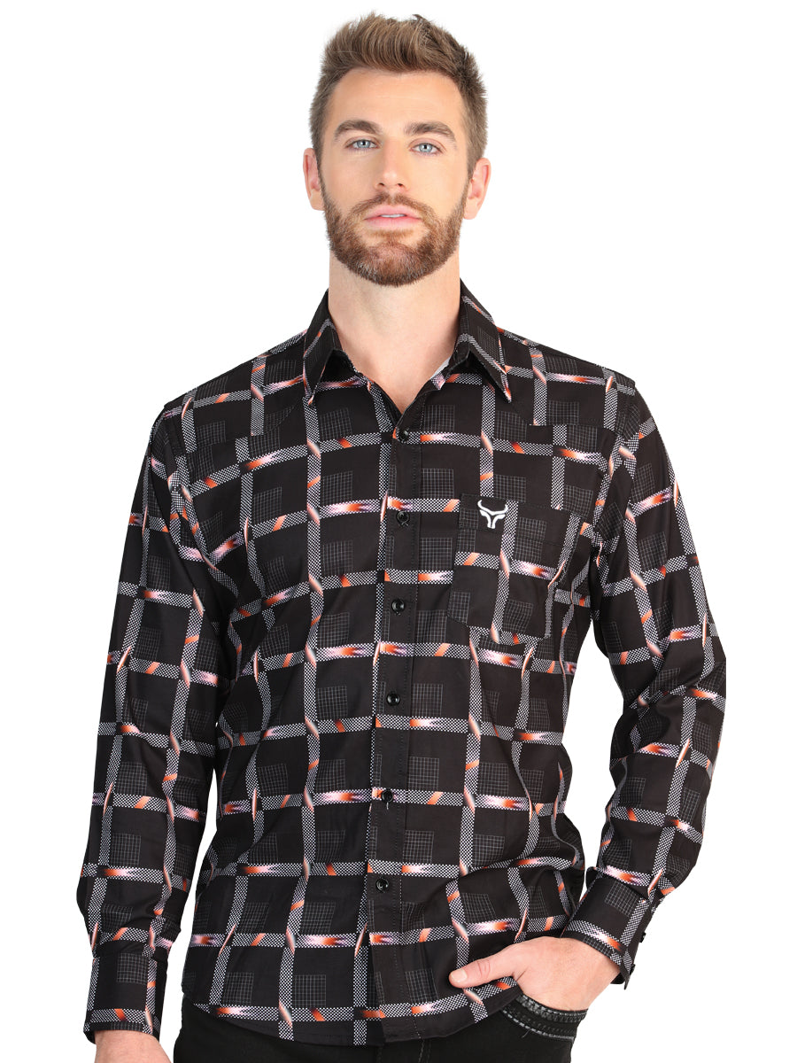 The Stretch Western Shirt — Black (No. 45603)