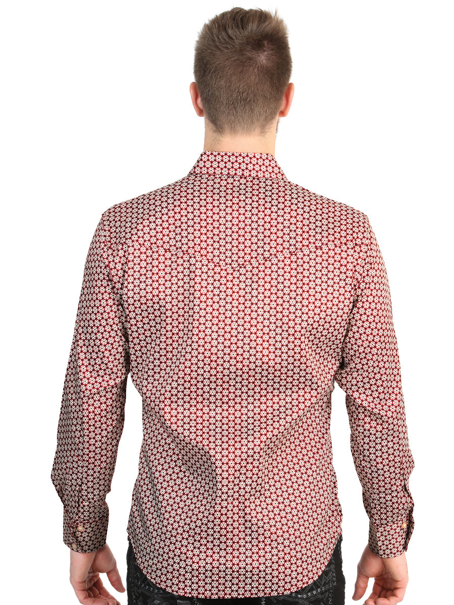 The Stretch Western Shirt — Burgundy (No. 45604)