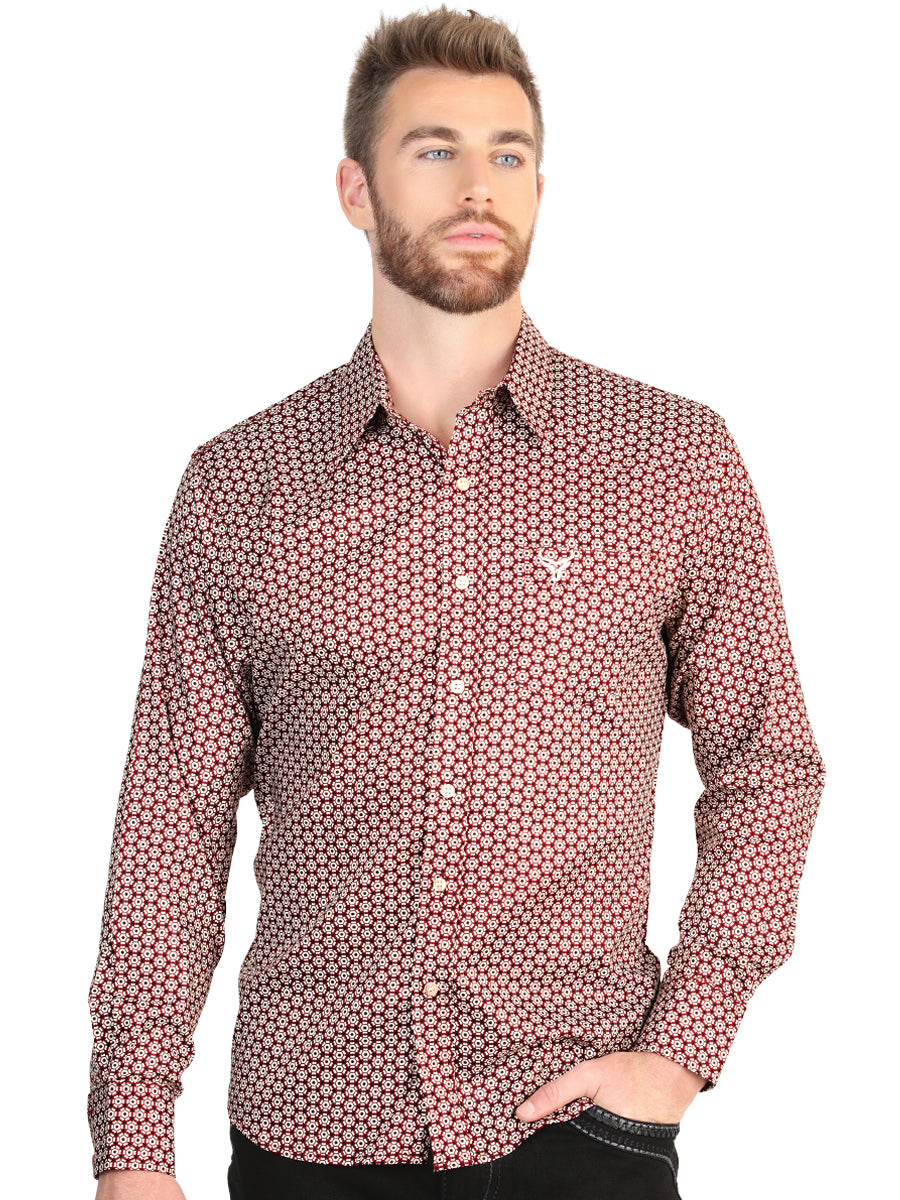 The Stretch Western Shirt — Burgundy (No. 45604)