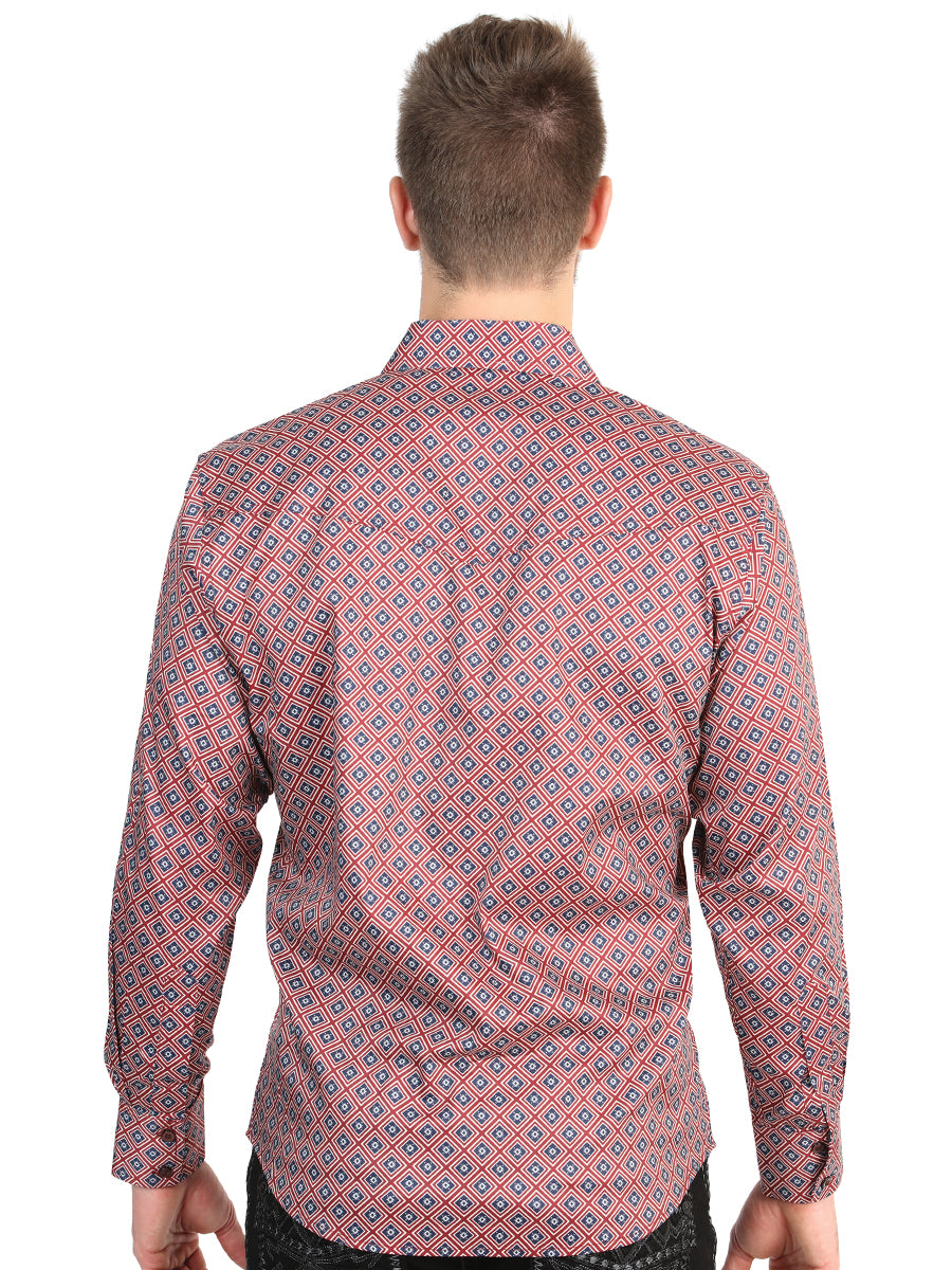 The Stretch Western Shirt — Burgundy (No. 45608)