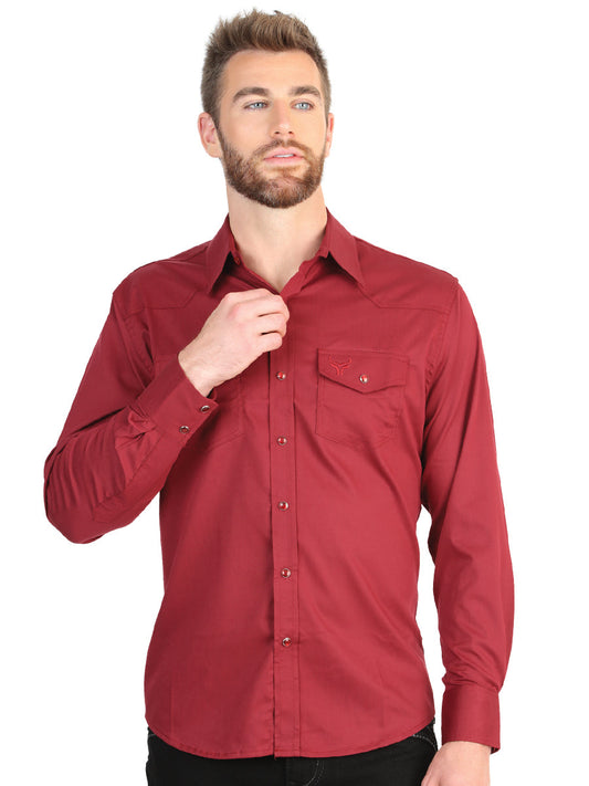 The Stretch Western Shirt — Red (No. 45614)