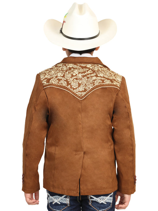 The Kids' Vaquero Suede Blazer — Tan (No. 45658)