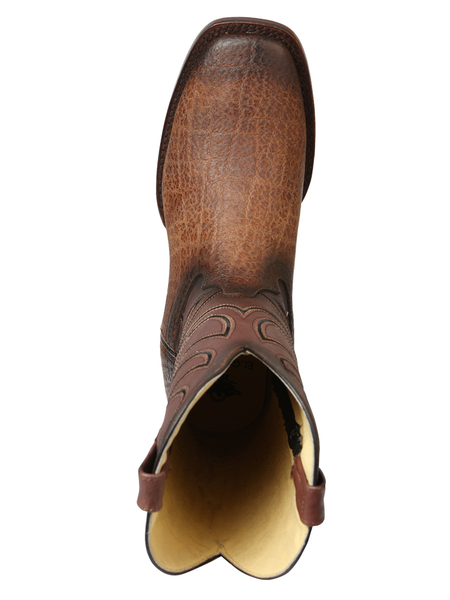 The Pro Rodeo Boot — Tobacco Elephant Print (No. 45665)