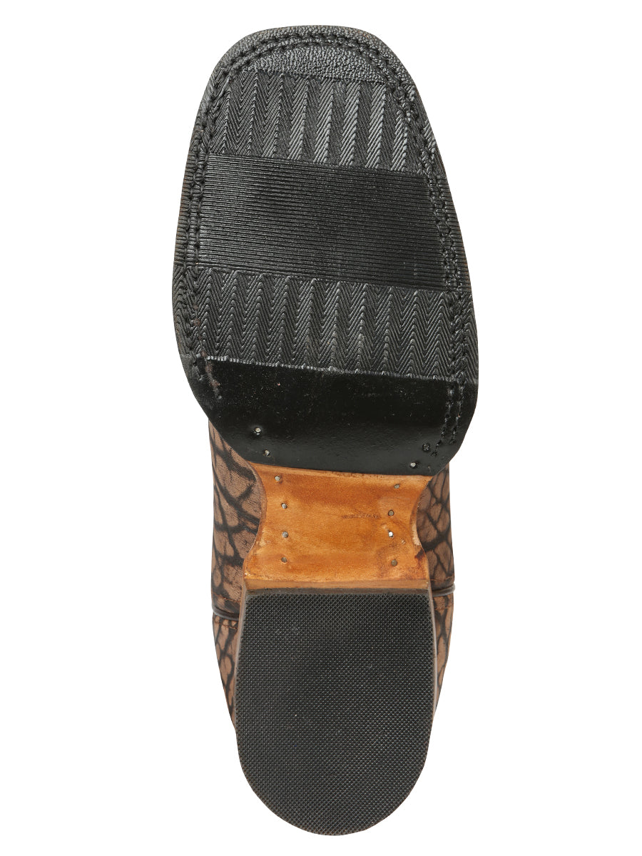 The Pro Rodeo Boot — Sand Bull Neck Print (No. 45667)