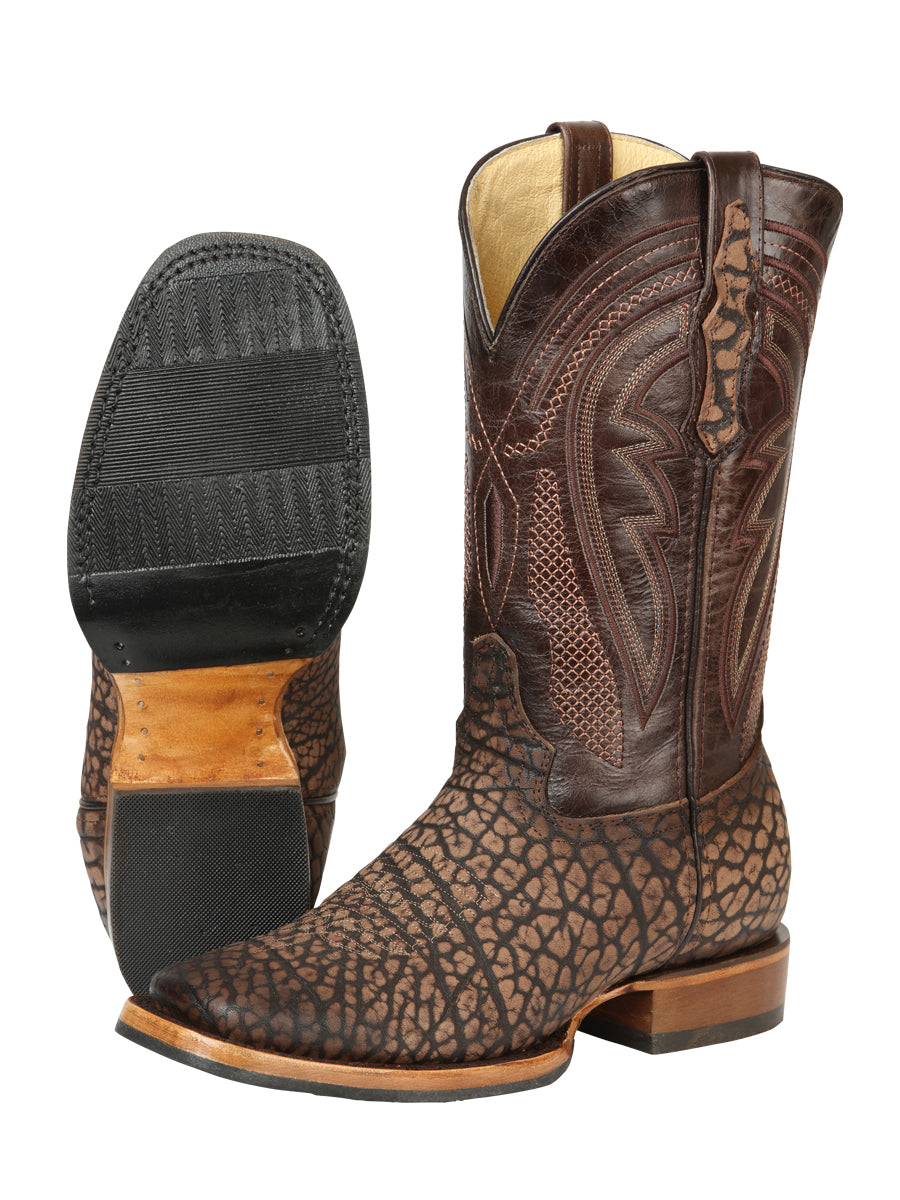 The Pro Rodeo Boot — Sand Bull Neck Print (No. 45667)