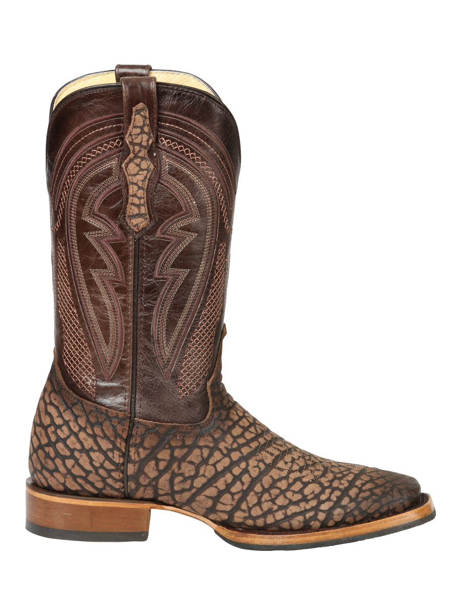 The Pro Rodeo Boot — Sand Bull Neck Print (No. 45667)