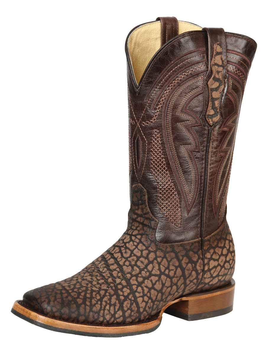 The Pro Rodeo Boot — Sand Bull Neck Print (No. 45667)