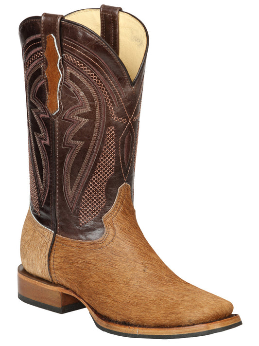 The Rodeo Boot — Cow Hair, Brown