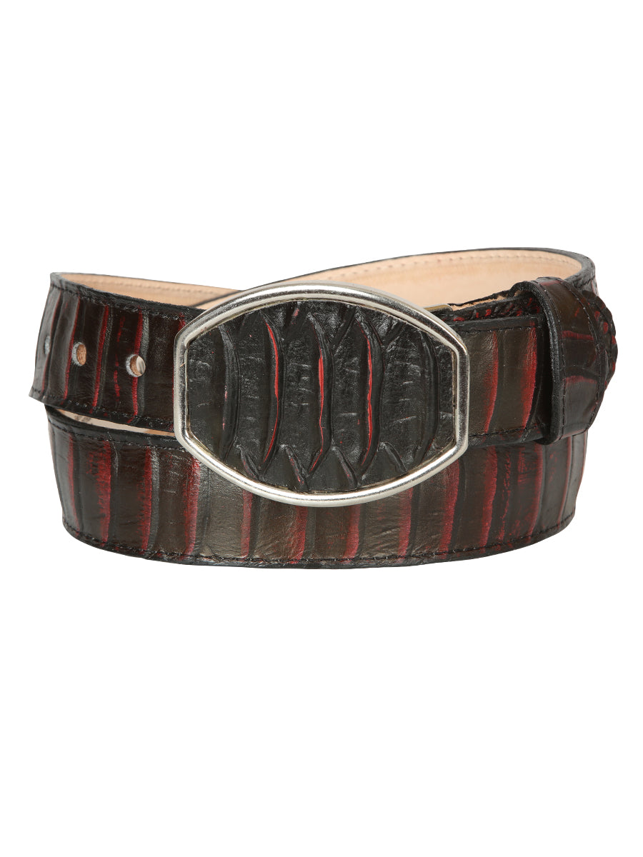 The Western Belt — Red Python Print (No. 45676)
