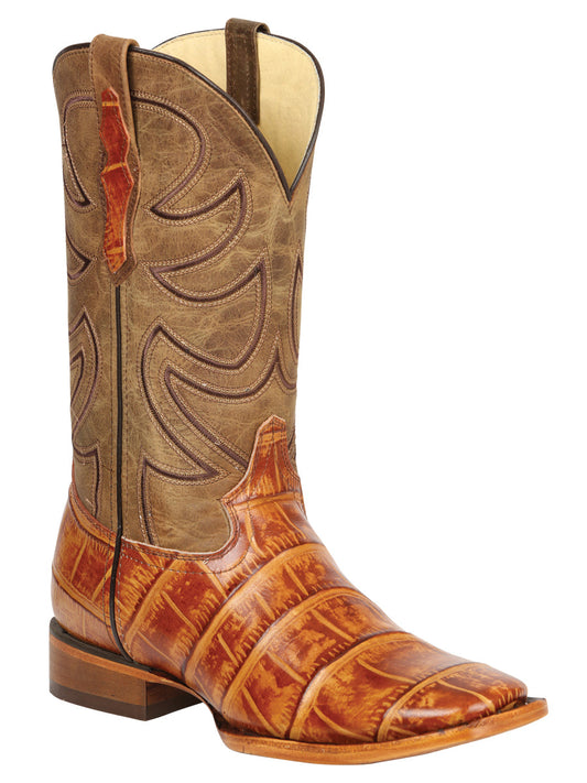 The Pro Rodeo Boot — Honey Macro Croc Print (No. 45764)