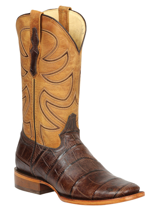 The Pro Rodeo Boot — Brown Croc Print (No. 45765)