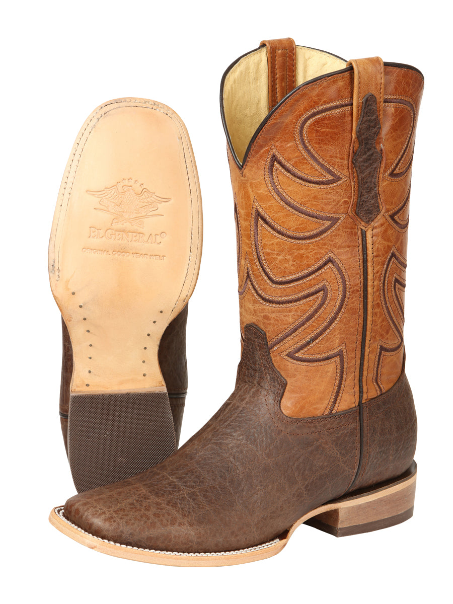 The Pro Rodeo Boot — Brown Elephant Print (No. 45767)