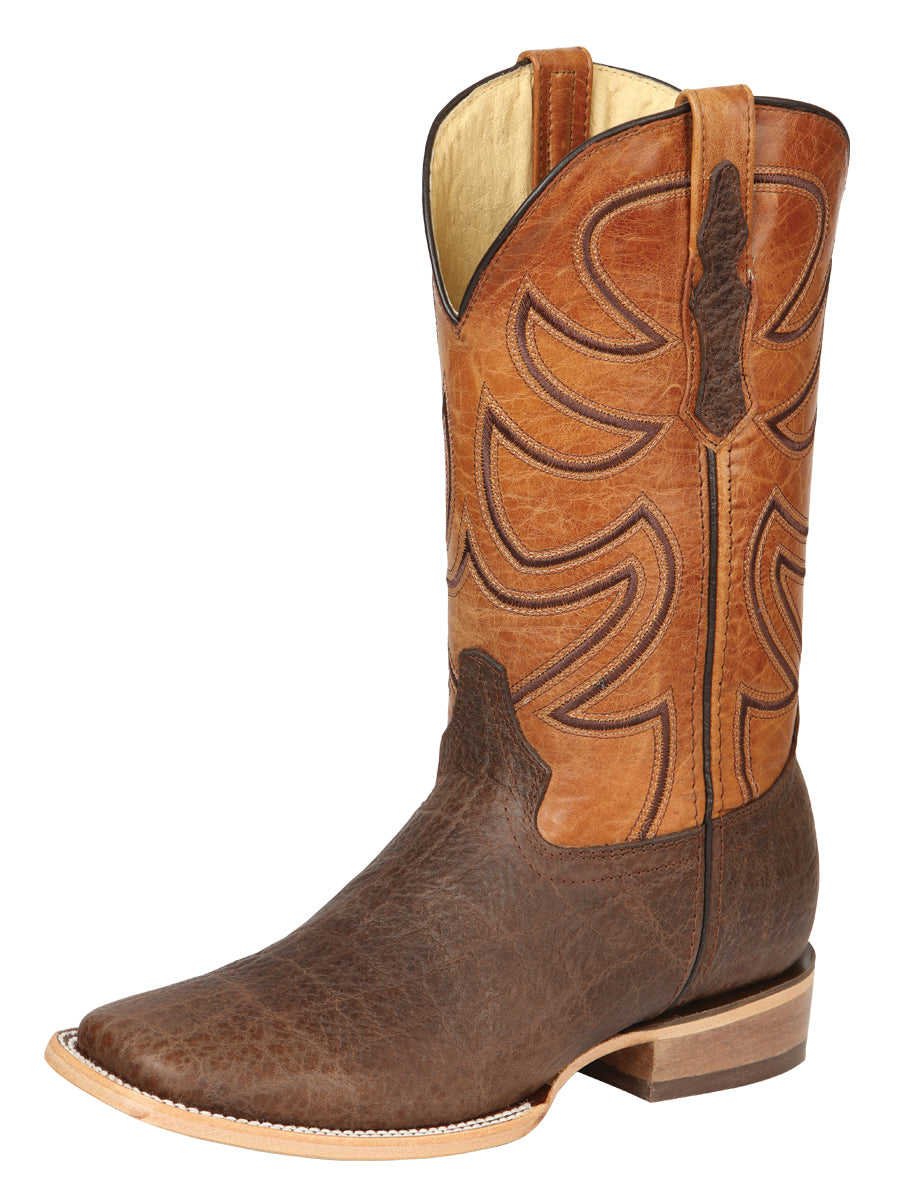 The Pro Rodeo Boot — Brown Elephant Print (No. 45767)