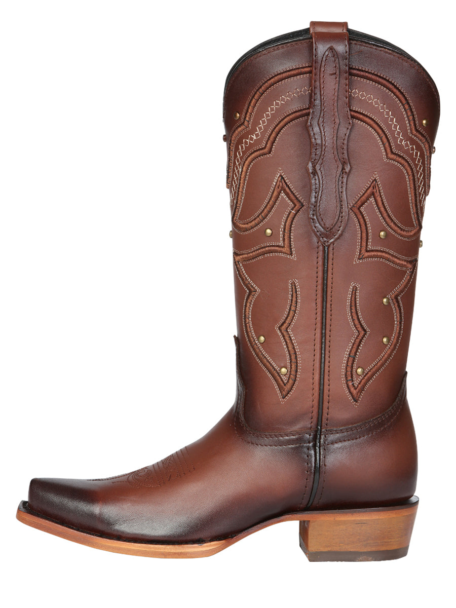 The Women's Square Toe Western Boot — Shedron (No. 45777)