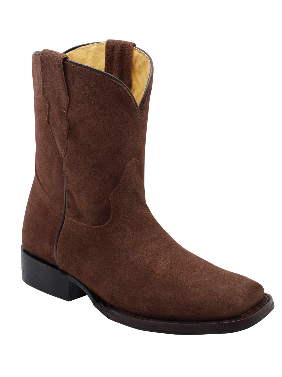 The Women's Suede Rodeo Boot — Brown (No. 45804)