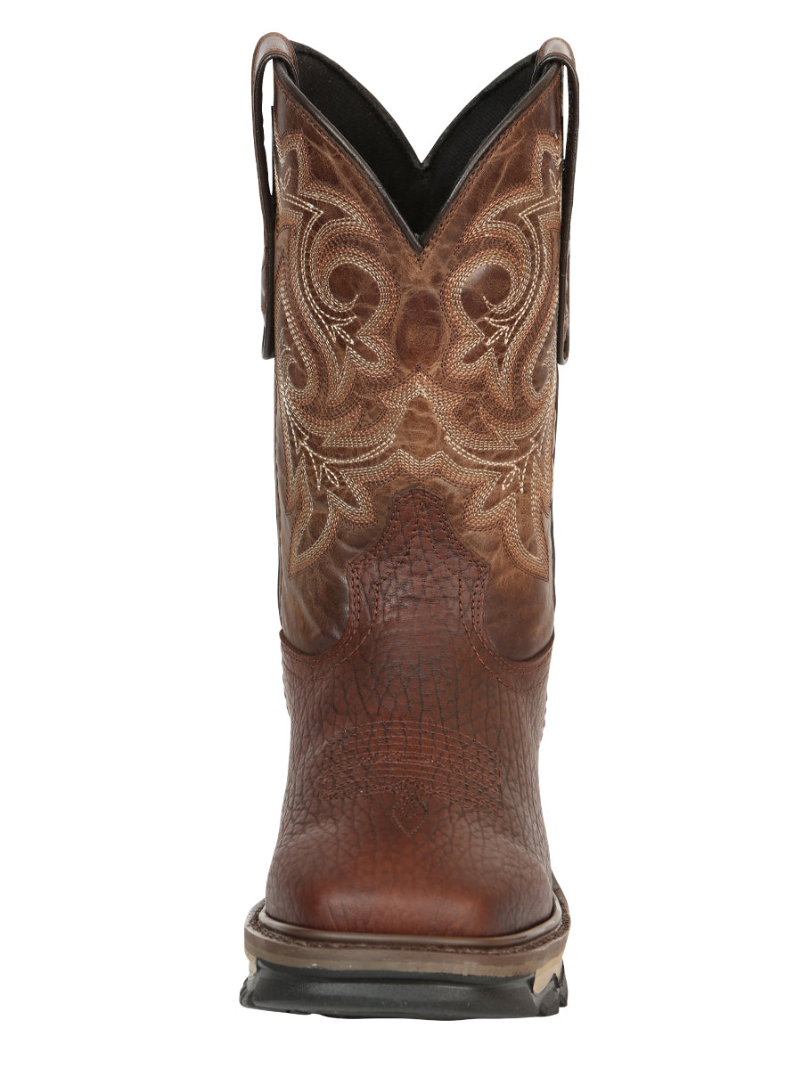 The Rodeo Work Boot — Bomber Bison Leather (No. 45805)
