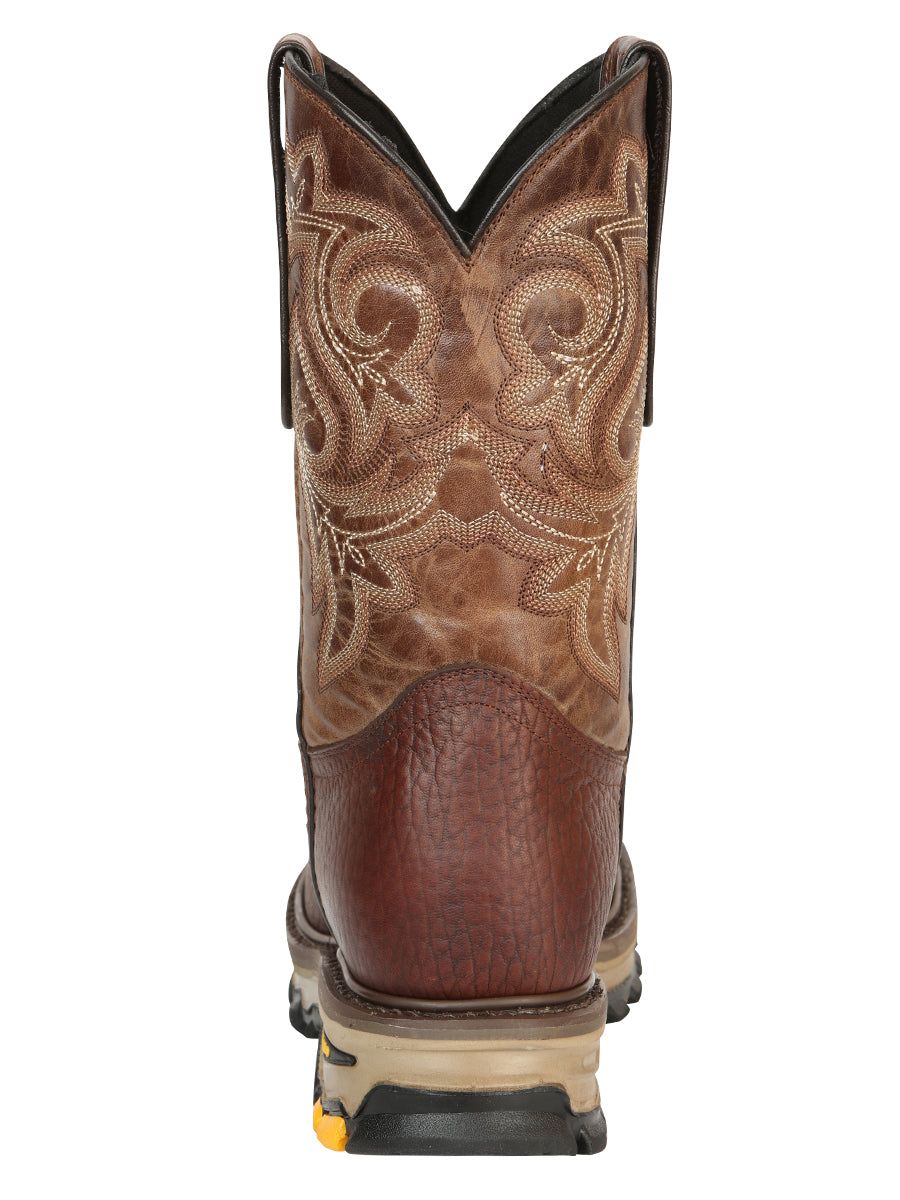 The Rodeo Work Boot — Bomber Bison Leather (No. 45805)