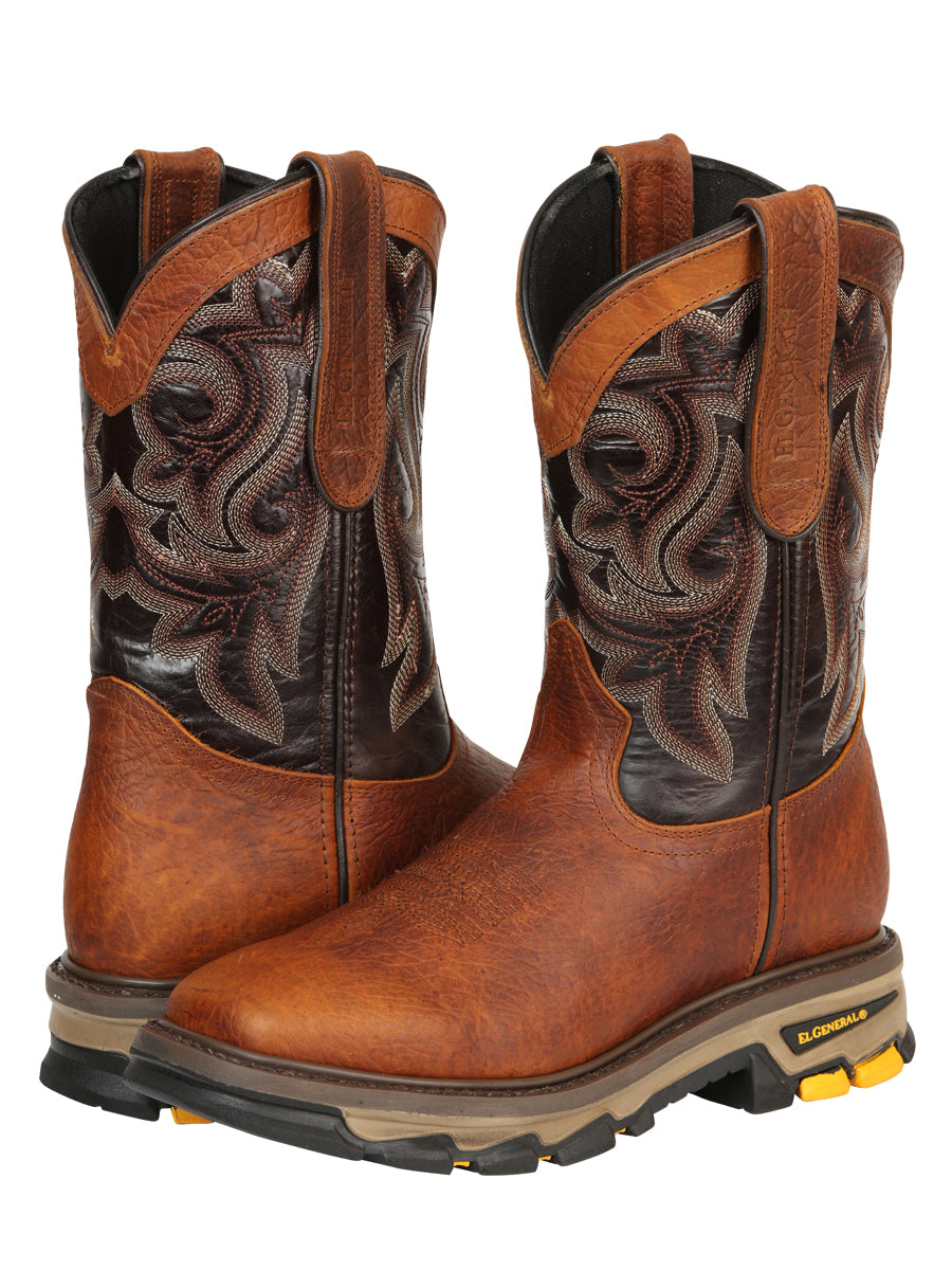 The Rodeo Work Boot — Redwood Shoulder Leather (No. 45806)