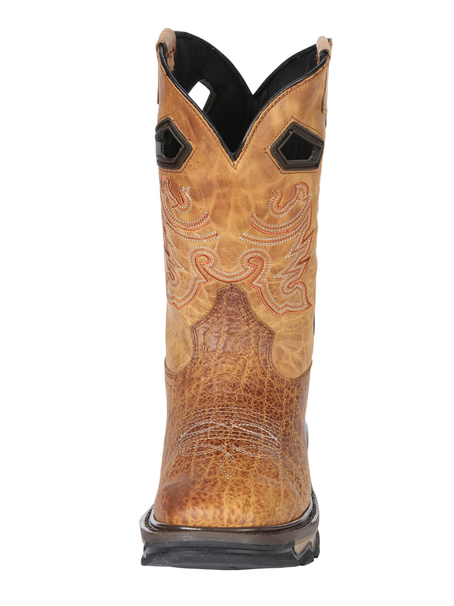 The Rodeo Work Boot — Honey Elephant Print (No. 45807)