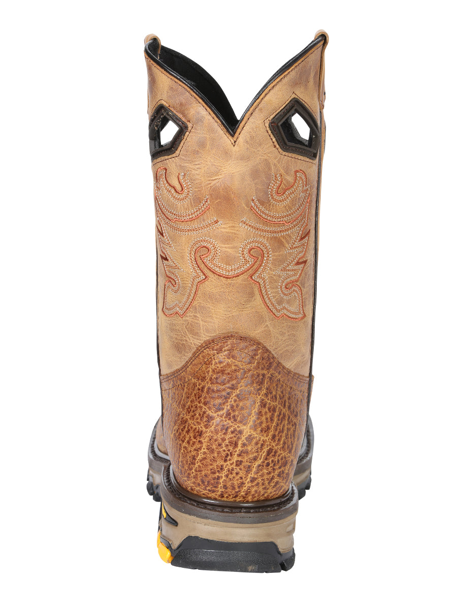 The Rodeo Work Boot — Honey Elephant Print (No. 45807)