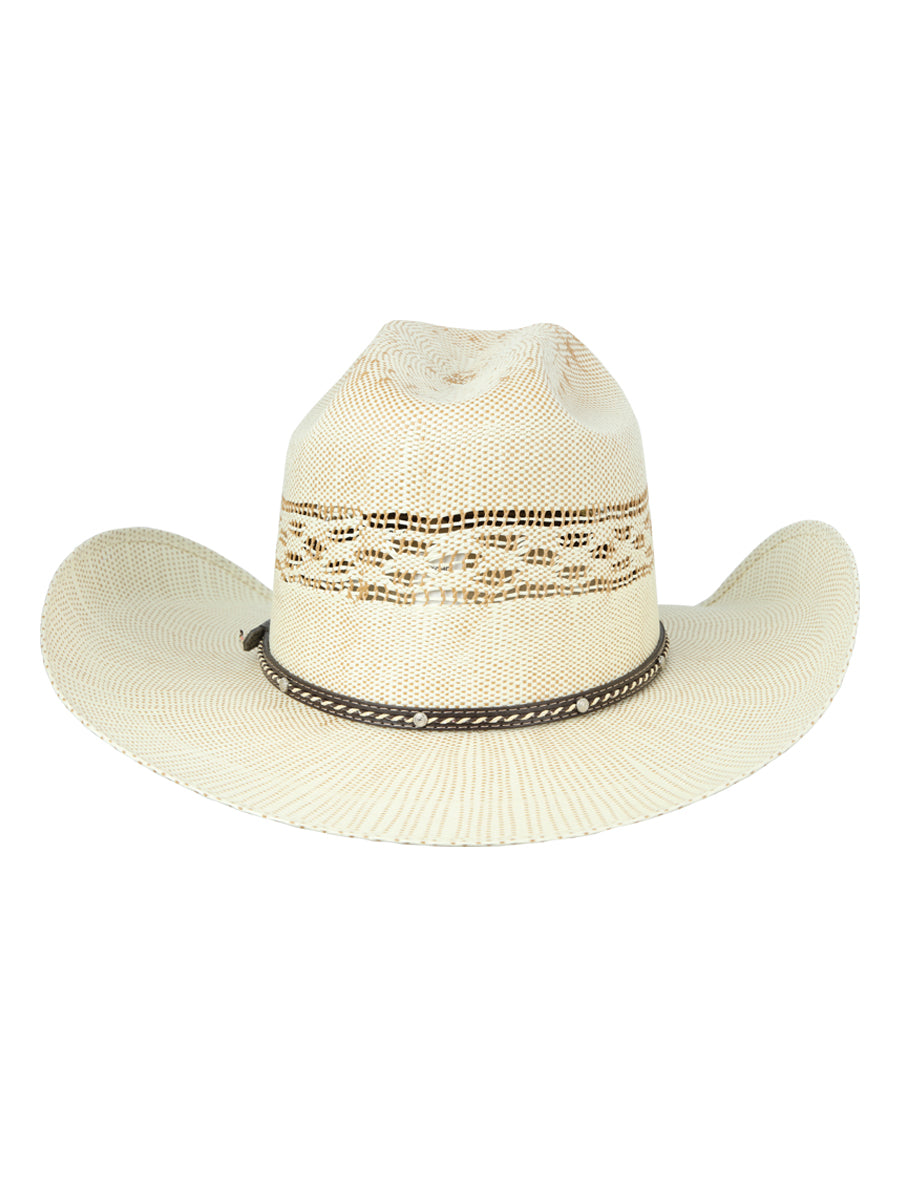 The 20X Bangora Straw Hat — Ringers Crown, Ivory & Brown (No. 45880)