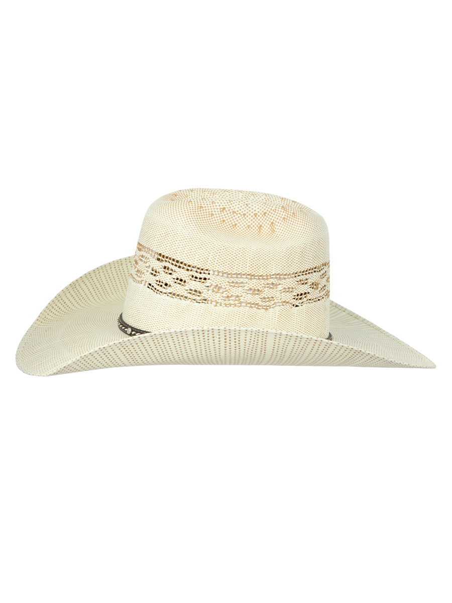 The 20X Bangora Straw Hat — Ringers Crown, Ivory & Brown (No. 45880)